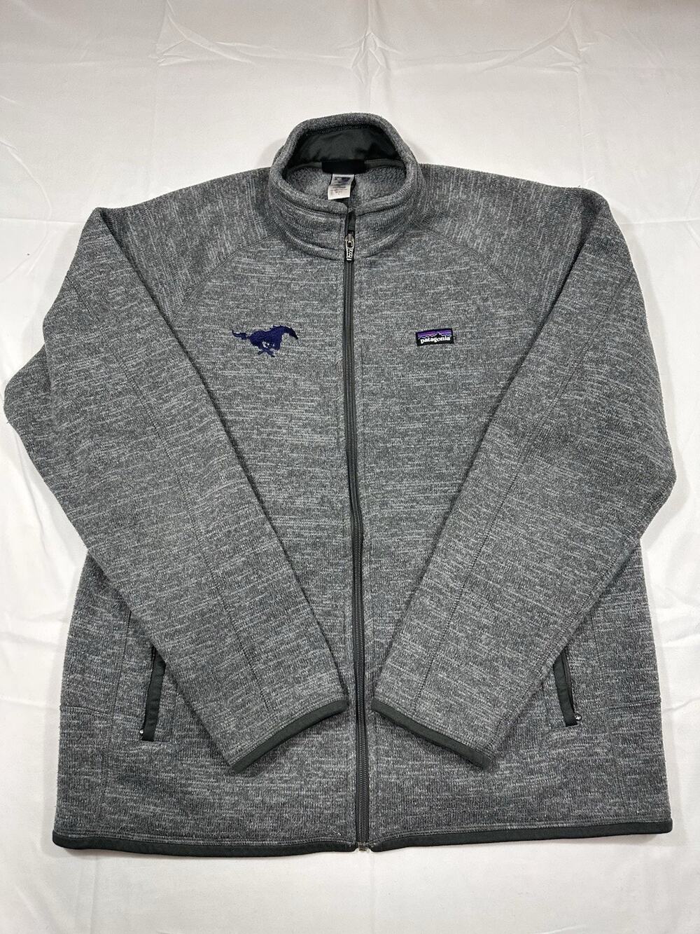 Patagonia Men’s Full Zip Size Large Grey Fleece